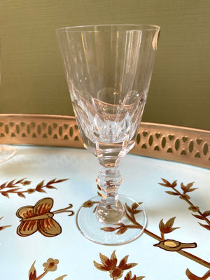 Set of 6 crystal liqueur glasses
