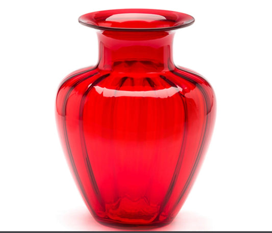 Medium red Capri vase