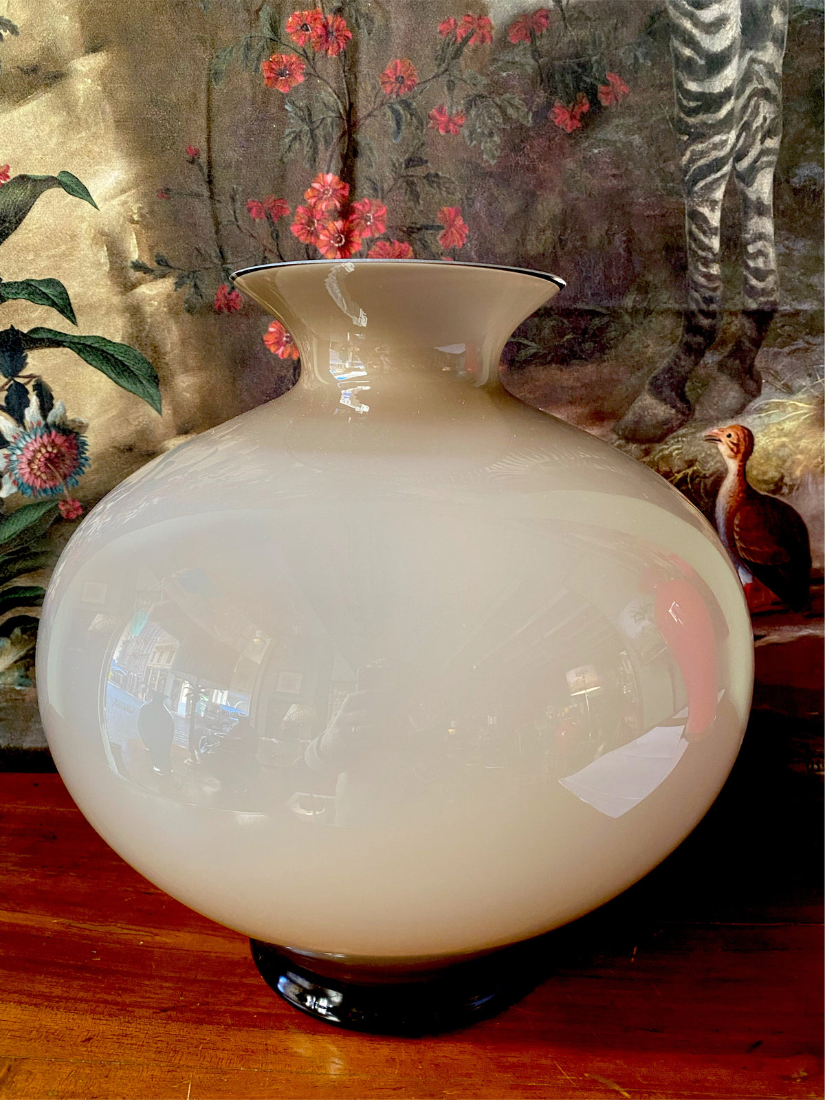 Vaso Aurora opale fume