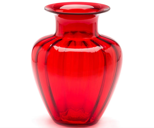 Large red Capri vase