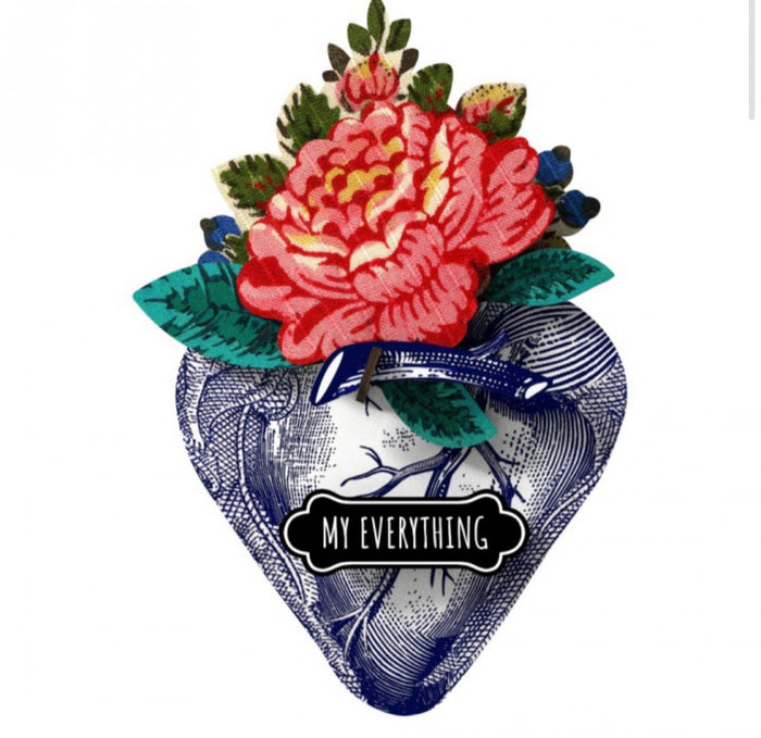 Decorative heart ex voto My everything 
