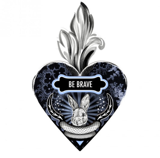 Cuore decorativo ex voto Be brave