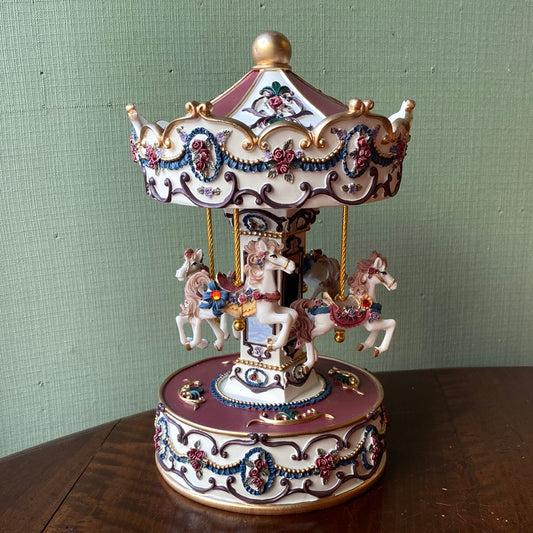 Carousel with music box