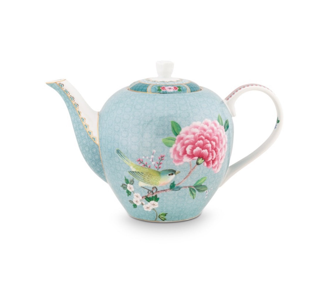 Teiera  Pip Studio Blushing birds azzurro 1,6 litri