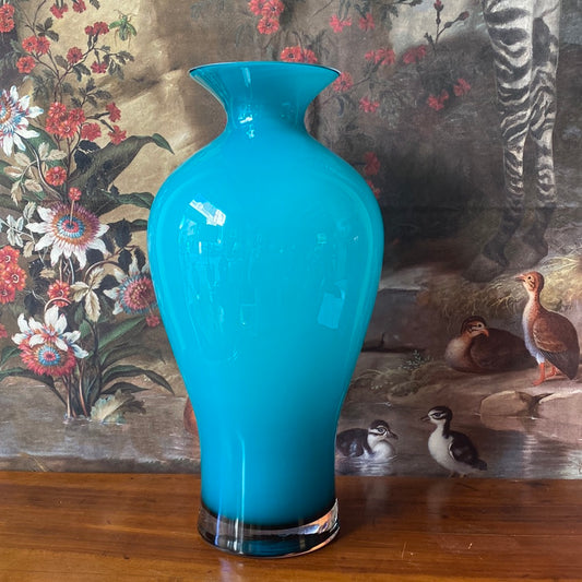 Vase Aurore turquoise 42 cm