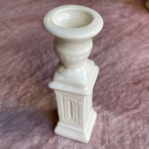 Pillar with vase for centerpiece composition