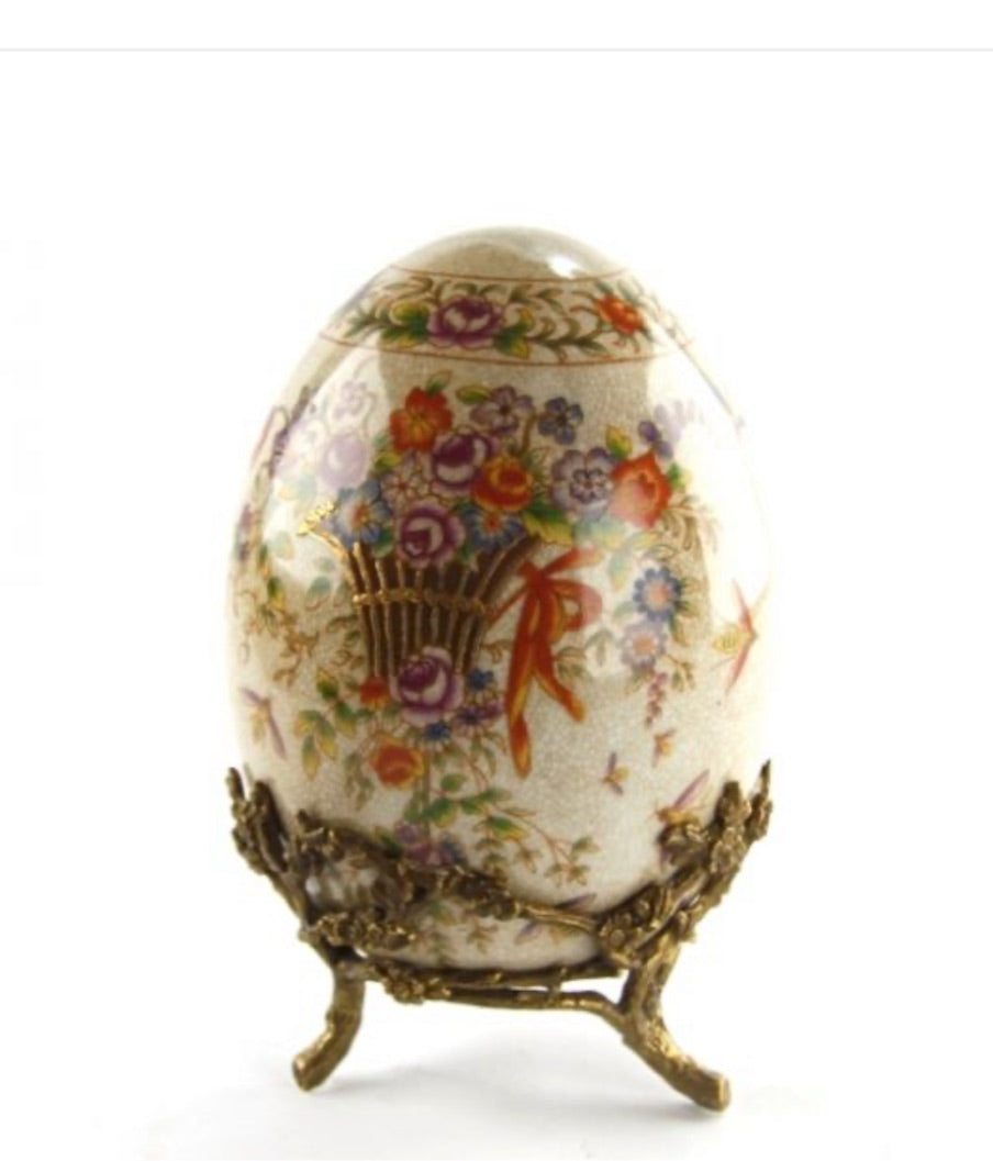 Cornucopia Cookware Cornucopia egg with bronze base – Bottega d'Arte Stringa