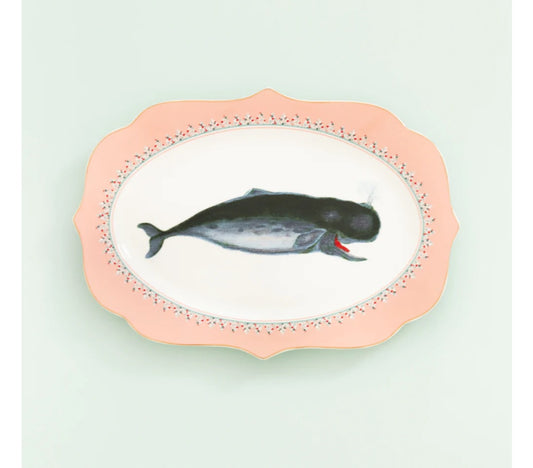 Whale oval plate