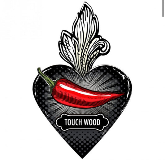 Decorative heart ex voto Touch wood
