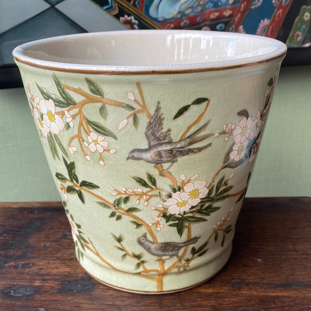 Ceramic cache pot 16 cm high, diameter 19