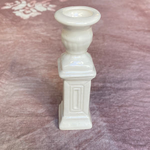 Pillar with vase for centerpiece composition